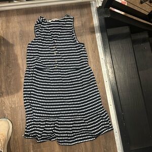 Loft blue and white striped XSP Dress Gently Worn